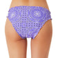 Calcinha de biquíni hipster com estampa floral California Waves Junior, roxo