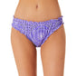 Calcinha de biquíni hipster com estampa floral California Waves Junior, roxo