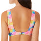 Biquíni bralette com nó tingido California Waves Junior, maiô multicolorido