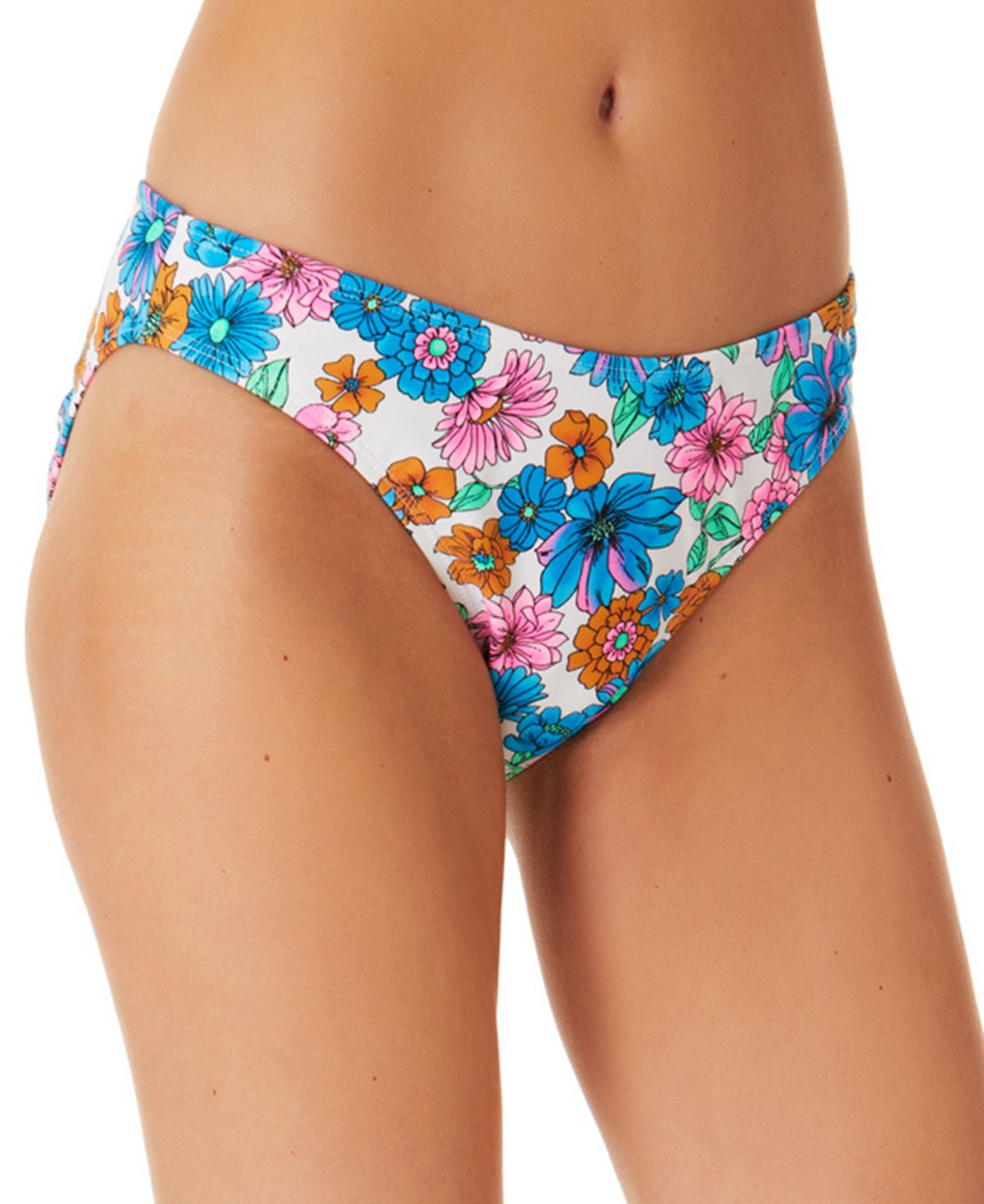 California Waves Feminino Sunsets Hipster Bottoms Maiô Branco Tamanho Grande