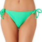 Biquíni California Waves Junior com nervuras e amarração lateral, verde