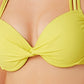 Biquíni com aro push-up California Waves Junior, amarelo