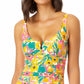 Maiô feminino Anne Cole Sunshine Floral, amarelo, tamanho 6