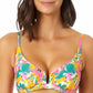 Anne Cole Maiô Feminino Sunshine Floral Estampado com Aro Top Tamanho 38C