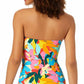 Anne Cole Tankini Top franzido Twist Feminino Azul Tamanho Grande