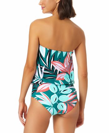 Anne Cole Zesty Tropical Bluson Maiô Feminino One Piece Keyhole Verde Tamanho 10