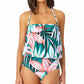 Anne Cole Zesty Tropical Bluson Maiô Feminino One Piece Keyhole Verde Tamanho 10