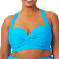 Biquíni feminino California Waves Plus com bojo moldado, azul, tamanho 1X