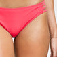 Calcinha de biquíni hipster com tiras Salt + Cove Junior's, maiô vermelho, tamanho pequeno