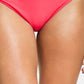 Calcinha de biquíni hipster com tiras Salt + Cove Junior's, maiô vermelho, tamanho pequeno