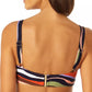 Sutiã Anne Cole Feminino Estampado com Alças e Alças Sandy Wave Listrado Multicolorido Tamanho M