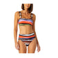 Sutiã Anne Cole Feminino Estampado com Alças e Alças Sandy Wave Listrado Multicolorido Tamanho M