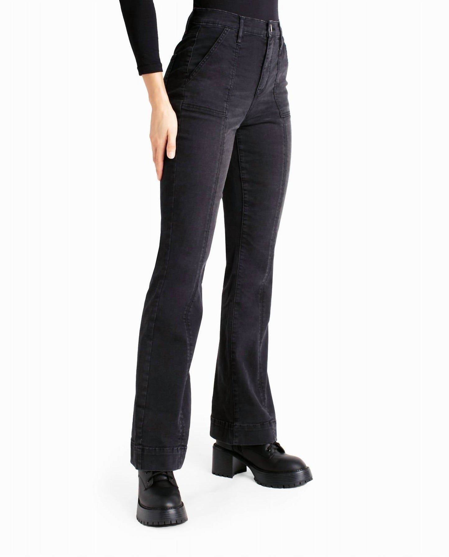 Nicole Miller - Harlem High Rise Flare Jean