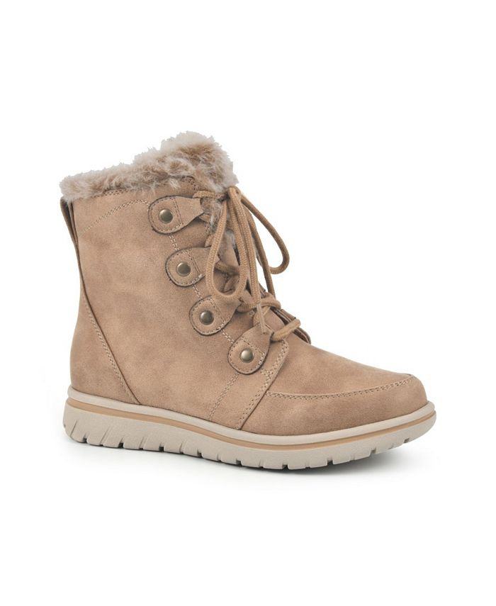 Botas Holly com cadarço White Mountain para mulheres, marrom, tamanho 10 M