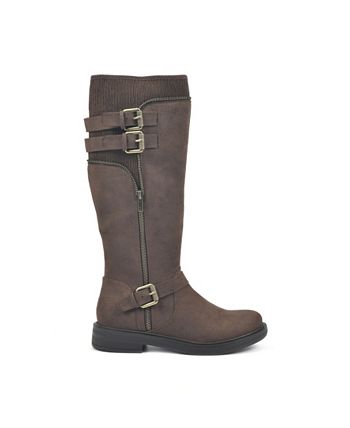 Botas altas femininas Mazed da White Mountain, marrom, tamanho 6 M