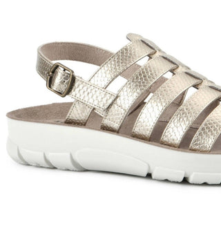 Sandália de tiras para iniciantes White Mountain feminina, amarela, tamanho 6,5 M