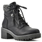 Botas Balance com Cadarço Femininas White Mountain Pretas Tamanho 8 M