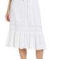 Vestido feminino Rails Kiki com amarração frontal em mistura de linho, branco, tamanho grande
