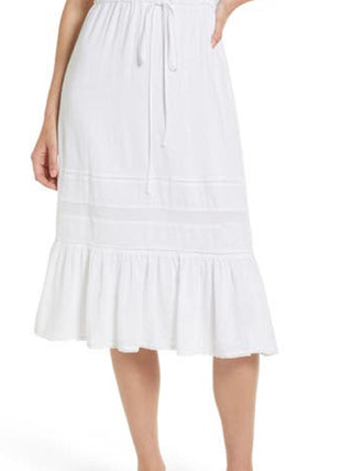 Vestido feminino Rails Kiki com amarração frontal em mistura de linho, branco, tamanho grande