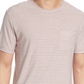 Camiseta Rails Valencia Stripe Pocket de cânhamo e algodão orgânico em listras rosa índigo, tamanho extragrande