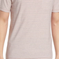 Camiseta Rails Valencia Stripe Pocket de cânhamo e algodão orgânico em listras rosa índigo, tamanho extragrande