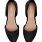 Sapatos baixos Toms Jutti D'orsay femininos, pretos, tamanho 10
