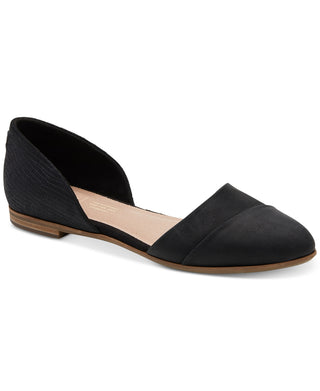 Sapatos baixos Toms Jutti D'orsay femininos, pretos, tamanho 10