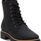 Bota Toms Alaya com cadarço feminina, preta, tamanho 8M