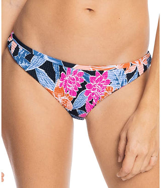 Roxy Tropical Oasis Smock Bikini Bottom Maiô Feminino Preto Tamanho X-G