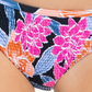 Roxy Tropical Oasis Smock Bikini Bottom Maiô Feminino Preto Tamanho X-G