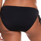 Biquíni Roxy Beach Classics com amarração lateral e estampa hipster, preto, feminino