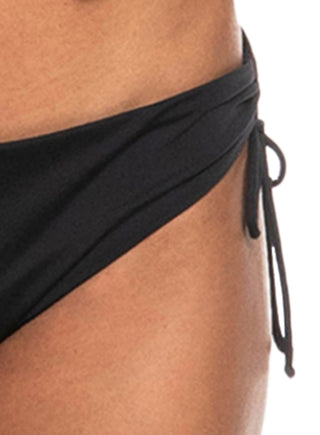 Biquíni Roxy Beach Classics com amarração lateral e estampa hipster, preto, feminino