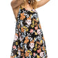 Vestido curto de praia feminino Roxy, preto, tamanho médio