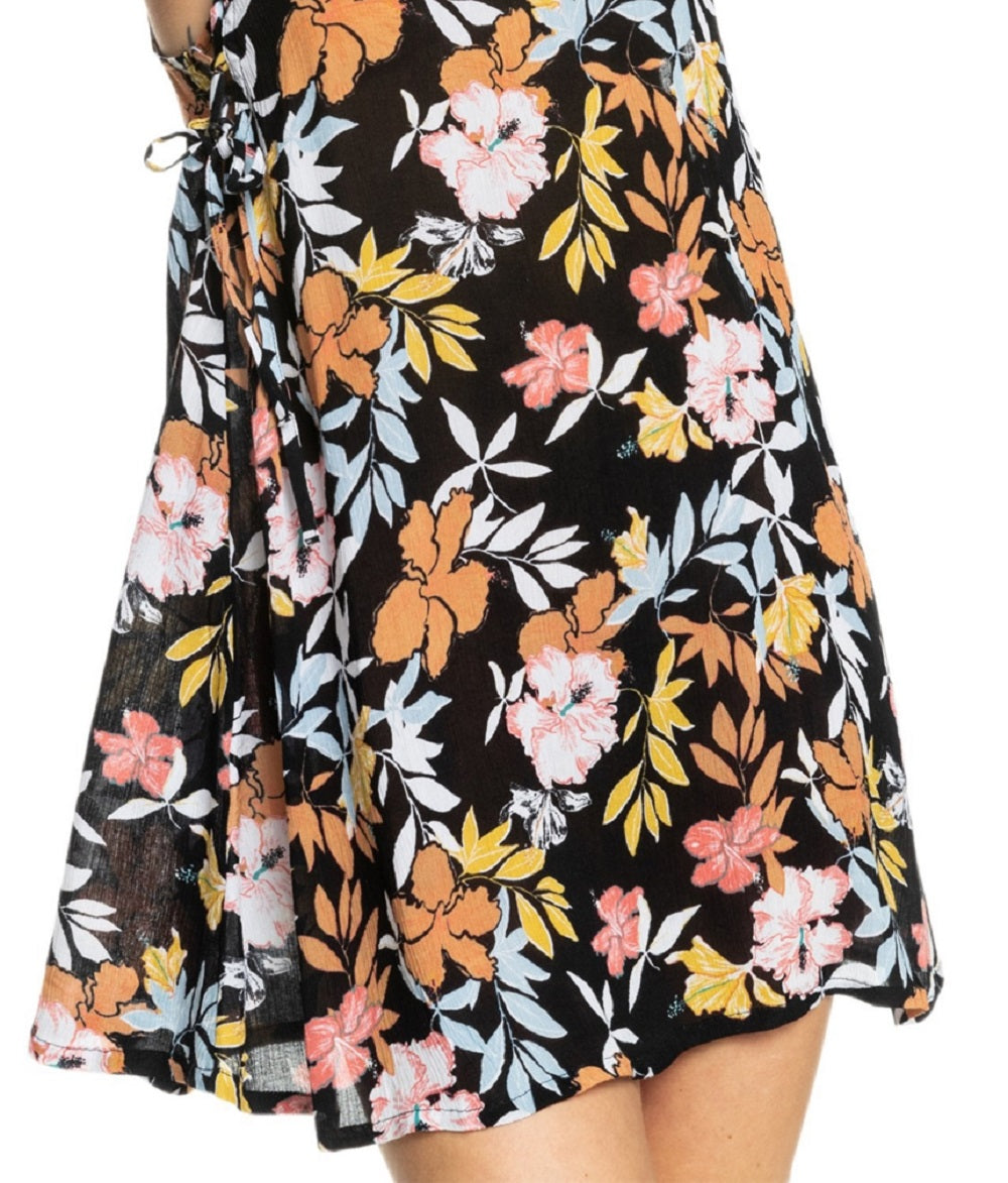 Vestido curto de praia feminino Roxy, preto, tamanho médio