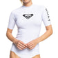 Rashguard Roxy Feminino Whole Hearted Manga Curta Branco Tamanho Médio