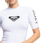 Rashguard Roxy Feminino Whole Hearted Manga Curta Branco