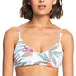 Top de biquíni Roxy Beach Classics feminino branco
