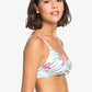 Top de biquíni Roxy Beach Classics feminino branco