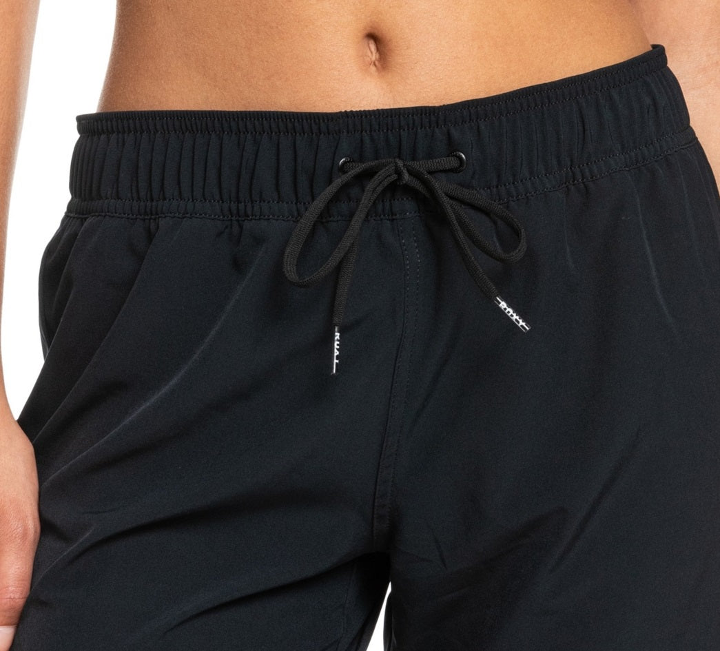 Maiô Roxy Junior's Sea Solid Board Shorts Preto Tamanho XX-G