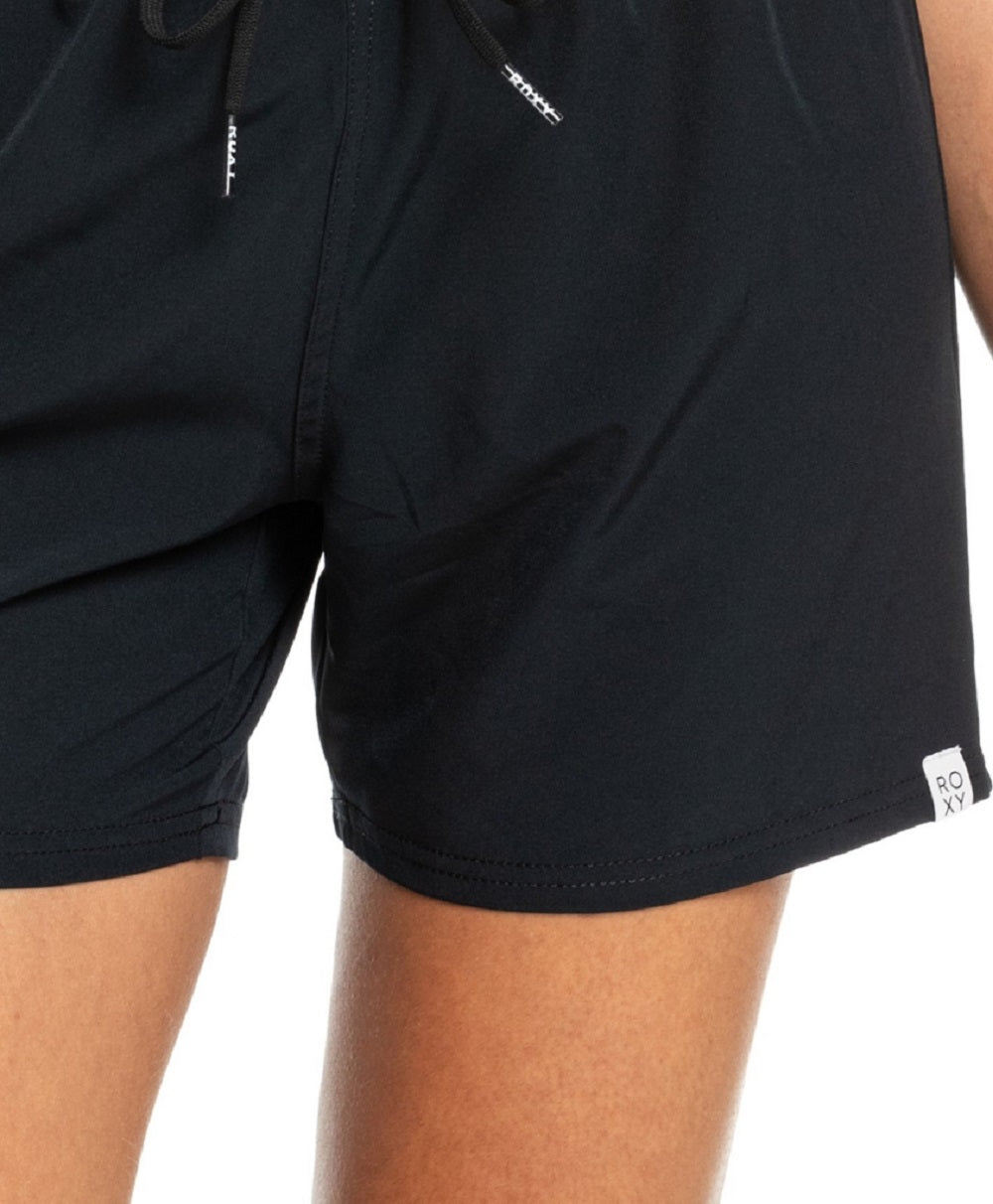 Maiô Roxy Junior's Sea Solid Board Shorts Preto Tamanho XX-G