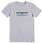 Camiseta Quiksilver Lined Up Masculina Cinza Tamanho XX-G