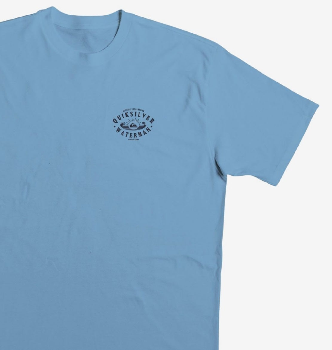 Camiseta Quiksilver Waterman Palm Wave Masculina Azul Tamanho P