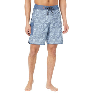 Calções de banho Quiksilver Four Doors para homem, azul, tamanho 40