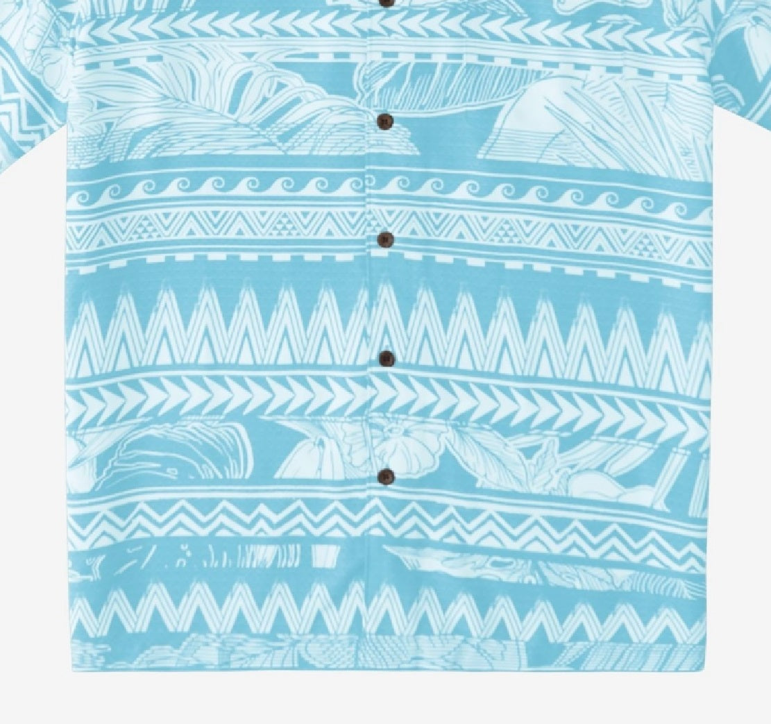 Camisa Quiksilver Waterman Tongs Slide Masculina Azul Tamanho P