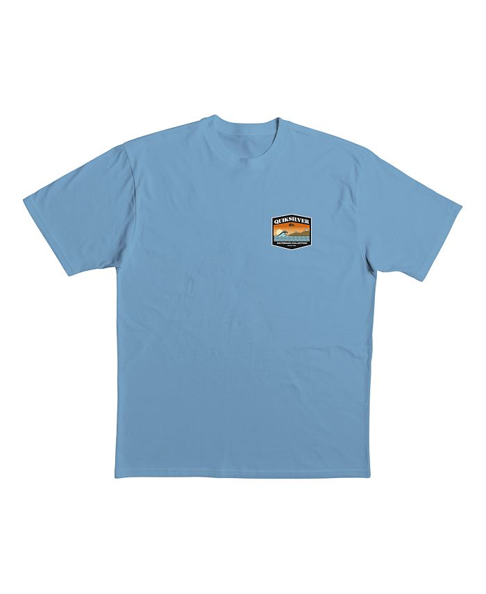 Camiseta Quiksilver Waterman Short Range Screen Masculina Azul Tamanho Grande