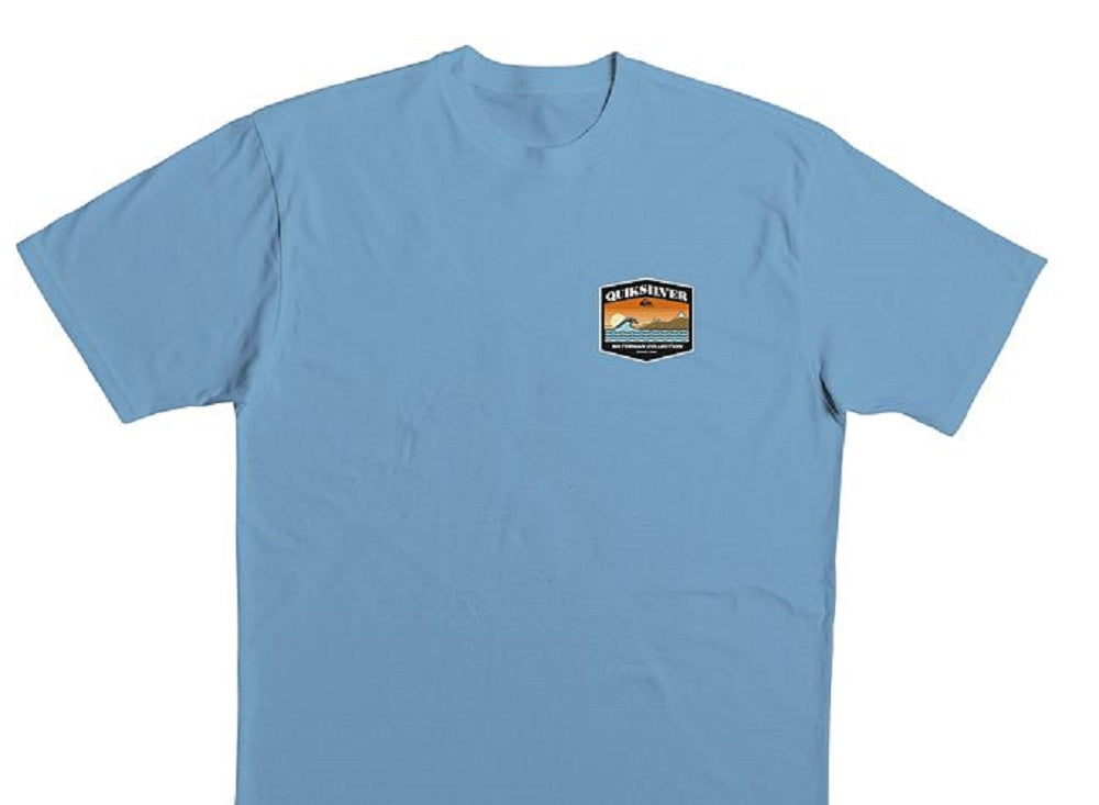 Camiseta Quiksilver Waterman Short Range Screen Masculina Azul Tamanho Grande