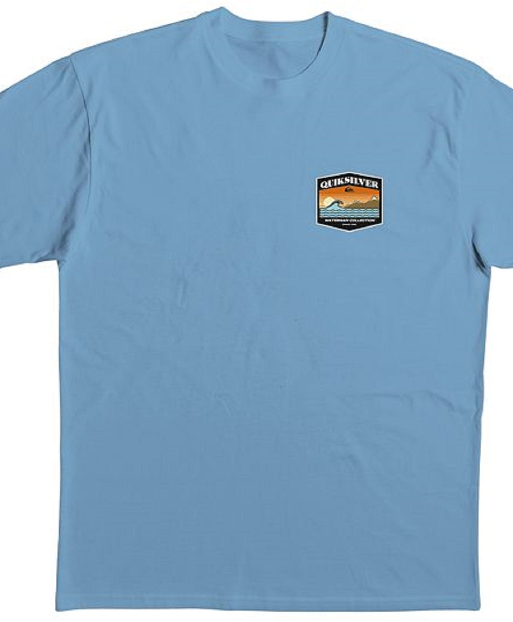 Camiseta Quiksilver Waterman Short Range Screen Masculina Azul Tamanho Grande
