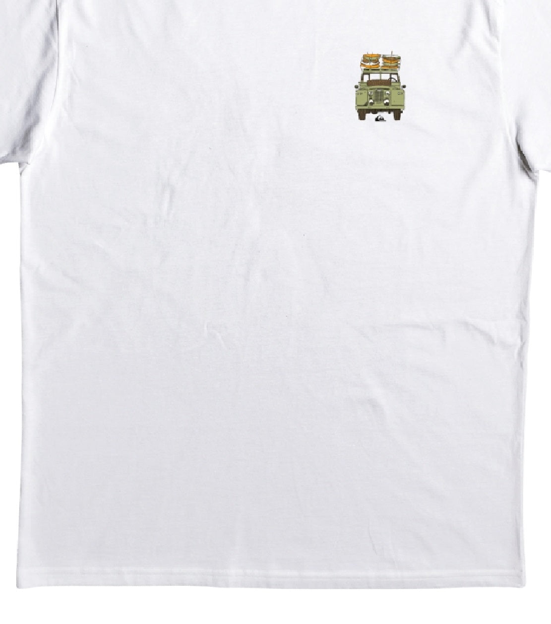 Camiseta Quiksilver Waterman Roads Less Traveled Screen Masculina Branca Tamanho X-G
