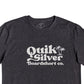 Camiseta masculina Quiksilver Rainy Season Mod cinza tamanho XXL