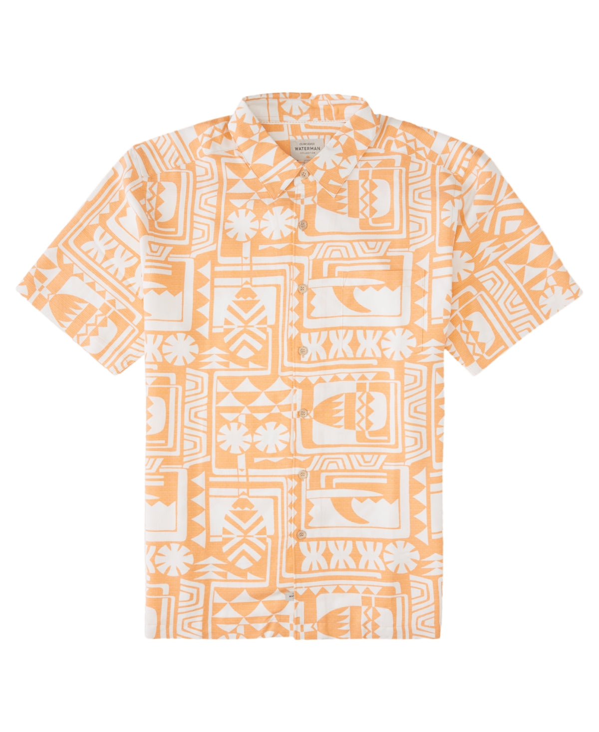 Camisa Quiksilver Waterman Dogpatch Vibes Masculina Laranja Tamanho GG